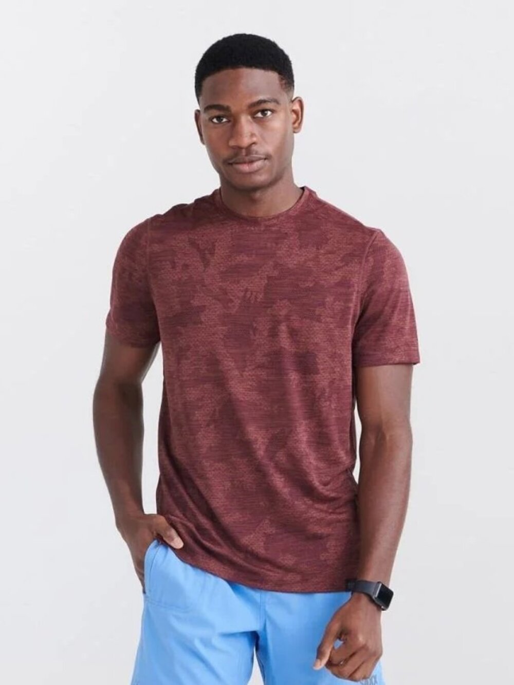 Saxx Men's All Day Aerator Tee - Burgundy